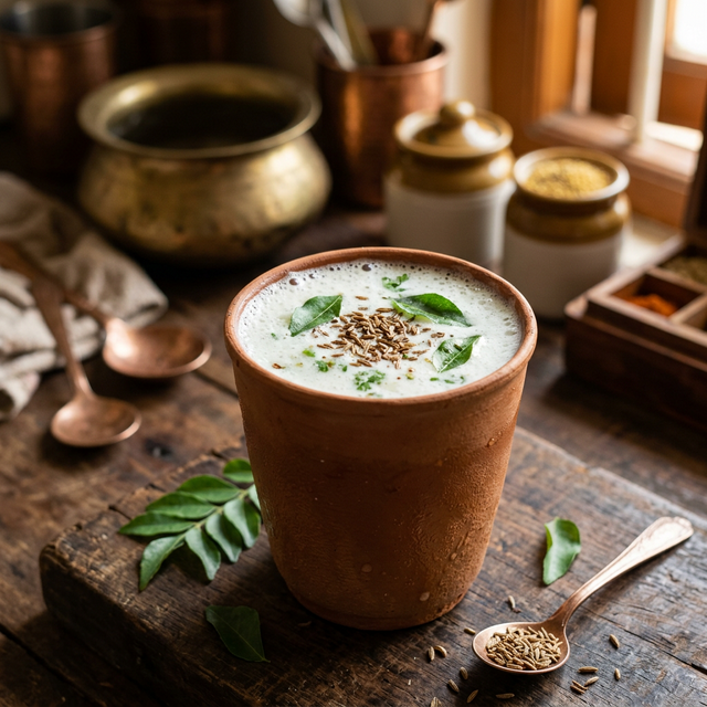 Churned buttermilk